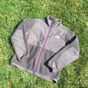 THE NORTH FACE Women's Grey/Purple Zip-Up Jacket